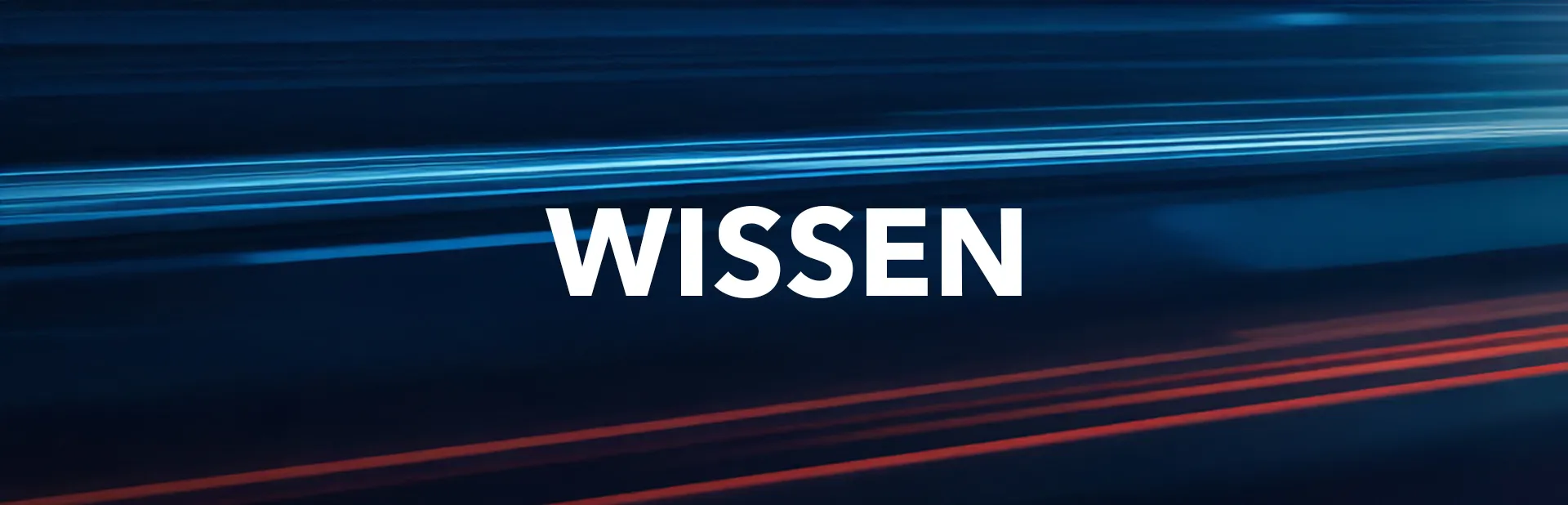 Wort Wissen auf farbigem Hintergrund mit Lichtstreifenn