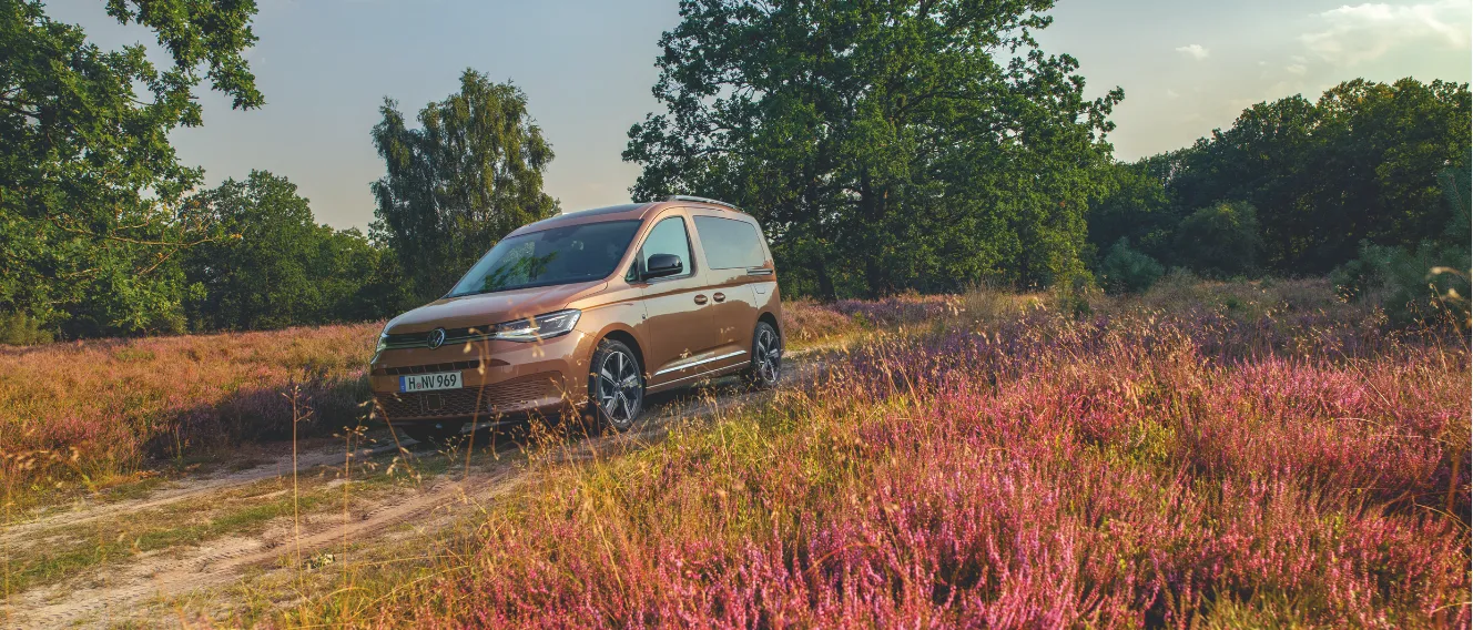 Der VW Caddy in der Seitenansicht