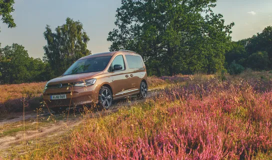 Der VW Caddy in der Seitenansicht